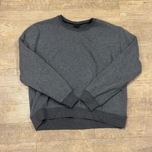Eddie Bauer Grey Crewneck Fleece Interior Size Large